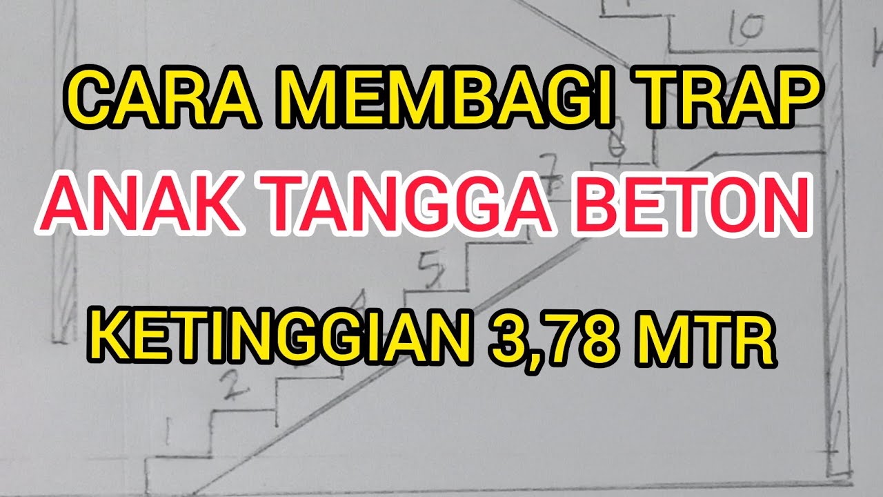 CARA MEMBUAT TANGGA BETON