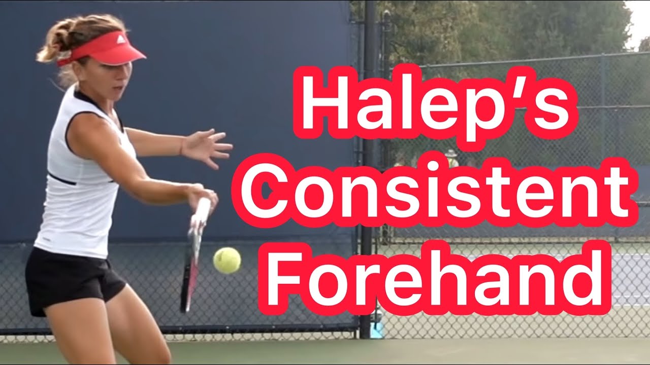 How Simona Halep Hits A Consistent Topspin Forehand (Pro Tennis Technique)