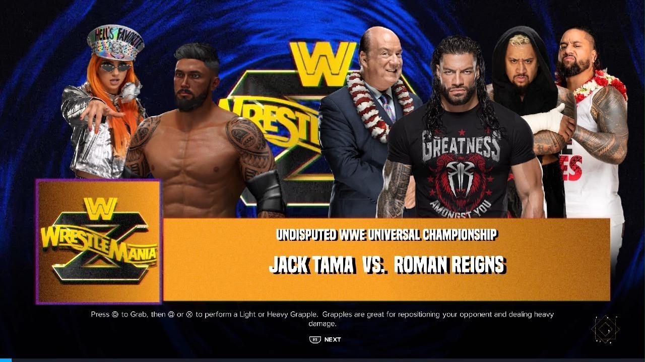 Jack Tama Vs. Roman Reigns iron Man Match