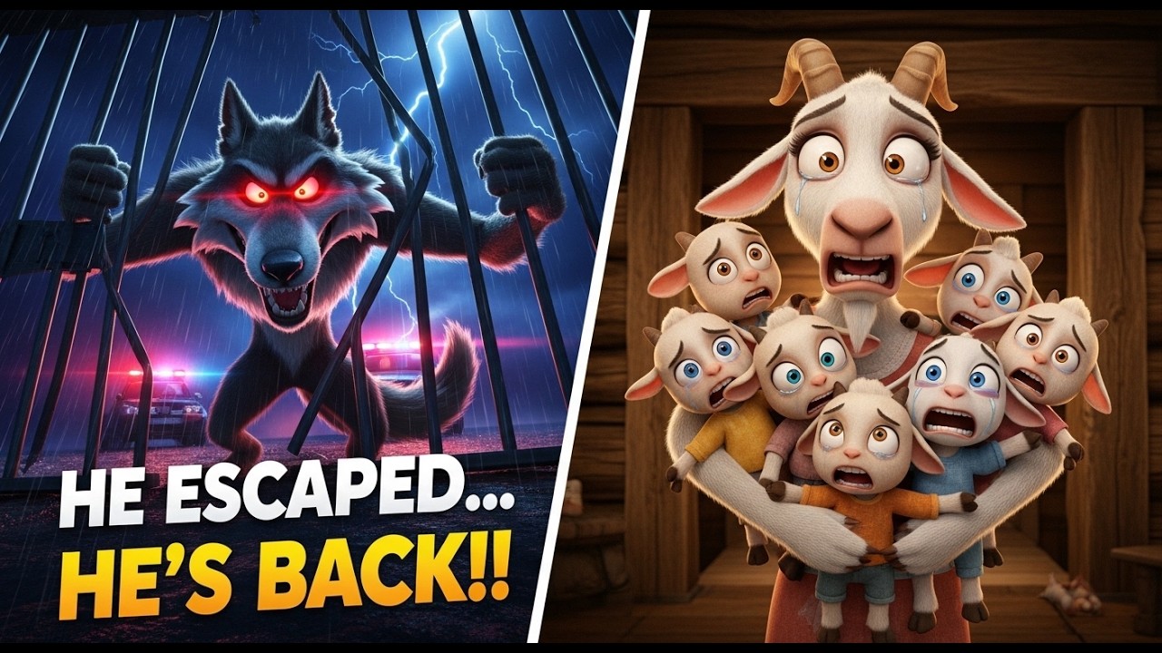 THE WOLF ESCAPED PRISON… The Goat Family Is In Danger! 😱 Part 2#GoatAndWolf