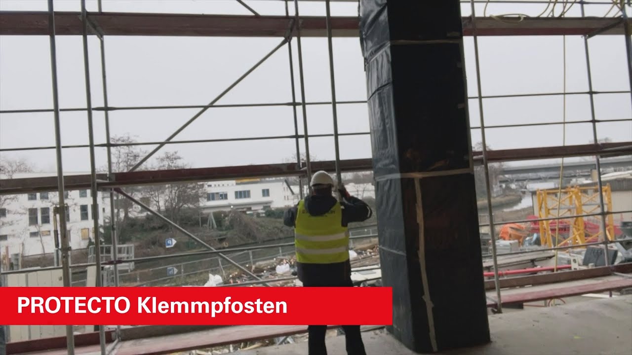 PROTECTO Schutzgitter | Aufbau Absturzsicherung