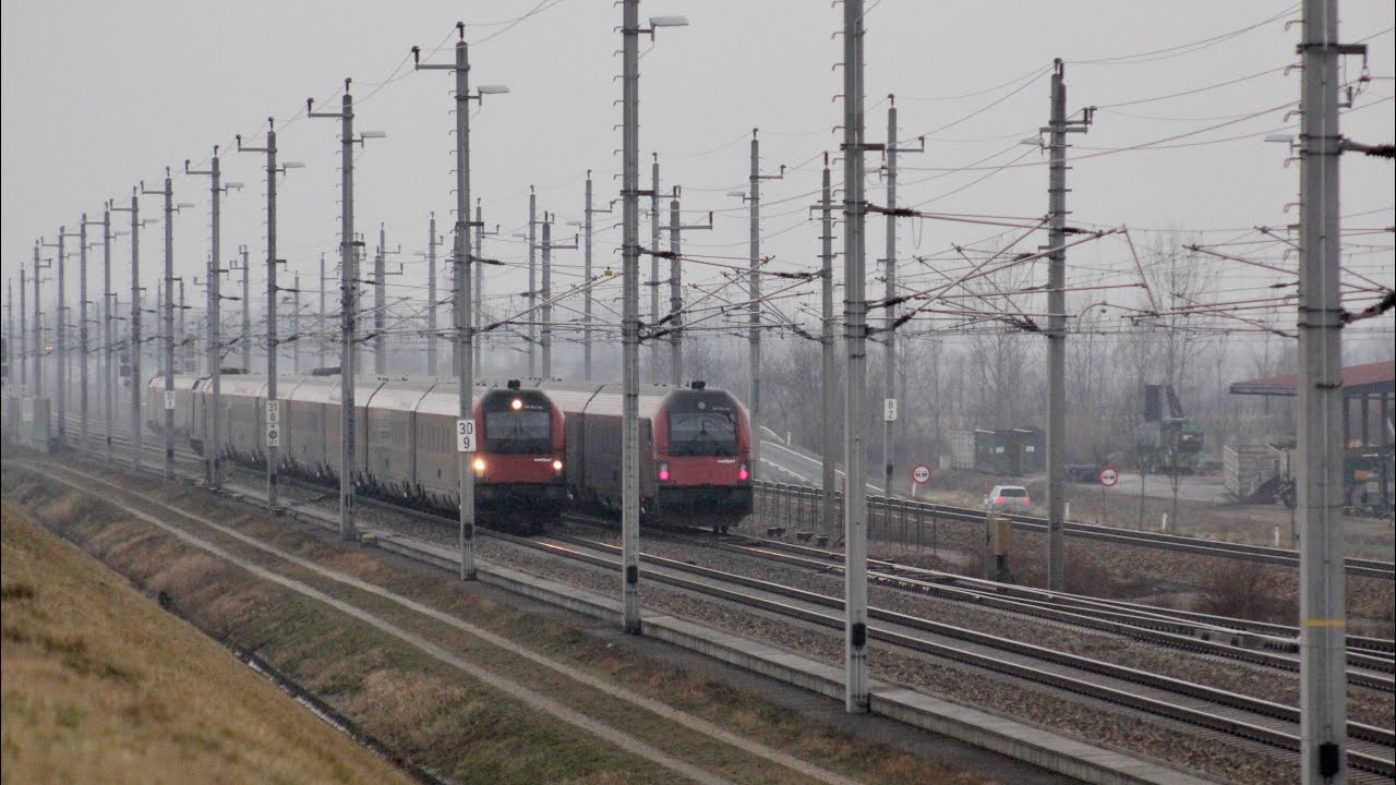 Railjet Crossing at top speed
