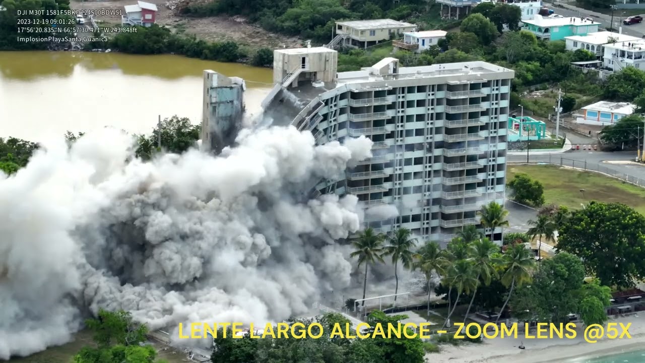 Implosion Playa Santa Centro Vacacional, Guánica PR by Puerto Rico Drone Services
