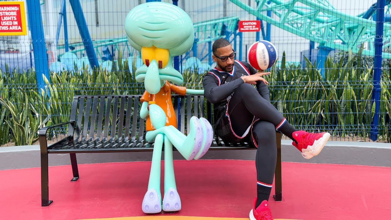 CRAZY Theme Park Trick Shots | Harlem Globetrotters at Mall of America