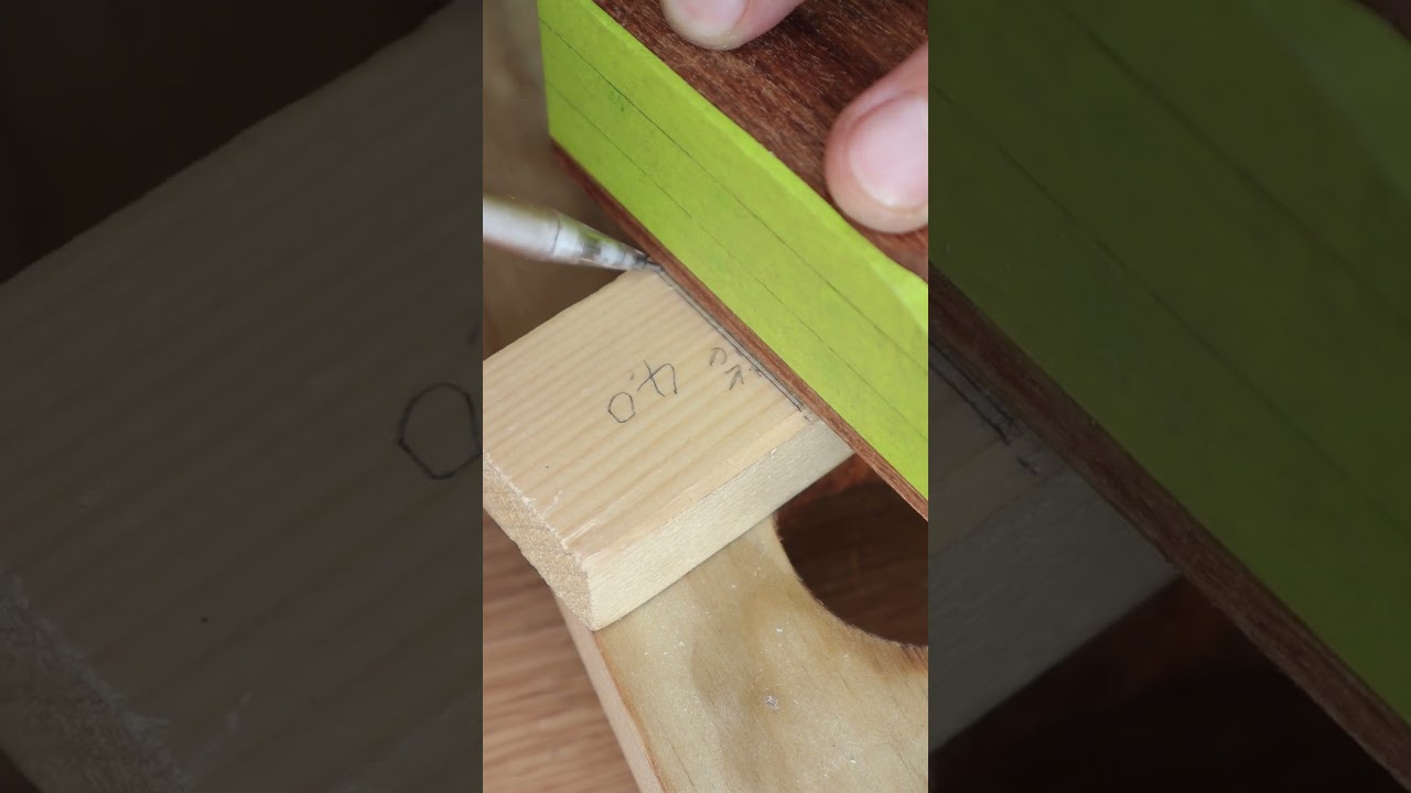 How to Cut A Prefect Wood Block with A Hand Saw? #woodworking #handsaw #beginners