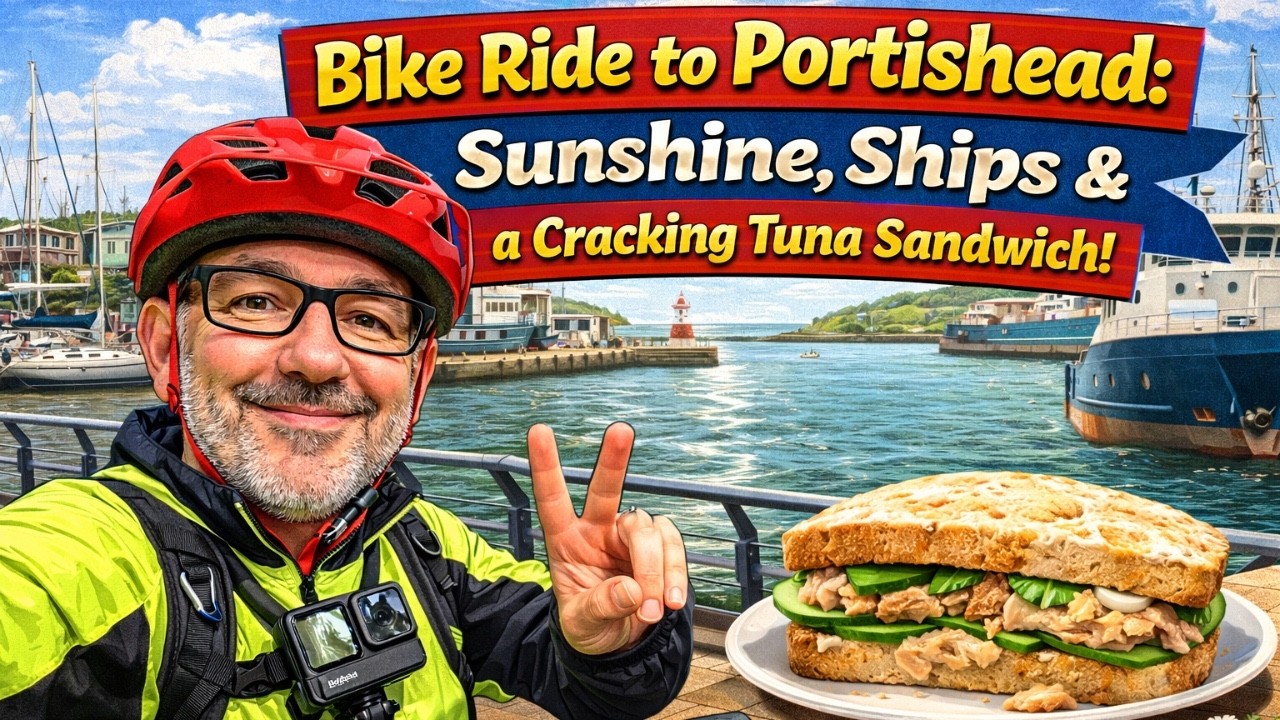 Bike Ride to Portishead  Sunshine, Ships & a Cracking Tuna Sandwich!