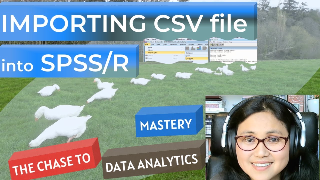 02 How to open / import CSV file into SPSS / R. Data source: Quantum Virtual Experience