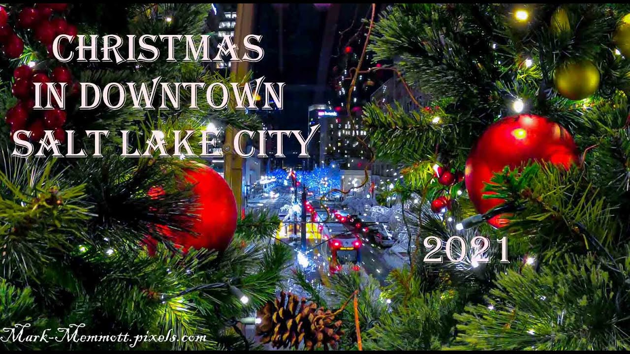 Christmas in Downtown Salt Lake City, Utah. 2021. City Creek Center, Temple Square, Gallivan Center.