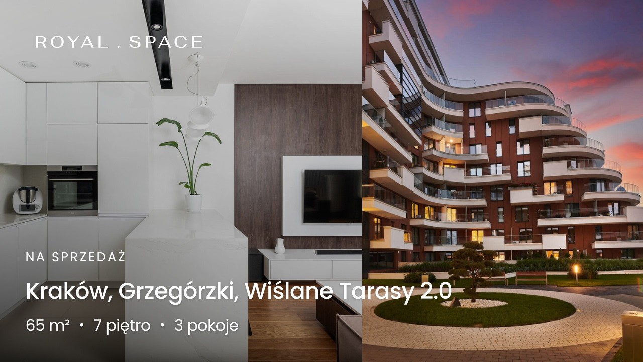 NA SPRZEDAŻ | Jasne nowoczesne mieszkanie | WIŚLANE TARASY | 65 m² | 3 pokoje