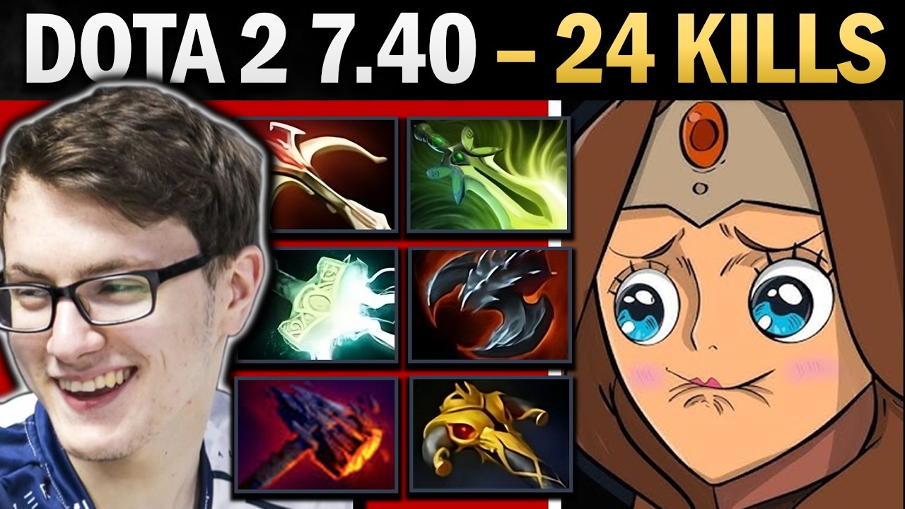 Mirana Pro Carry with 24 Kills and Butterfly - Dota Gameplay