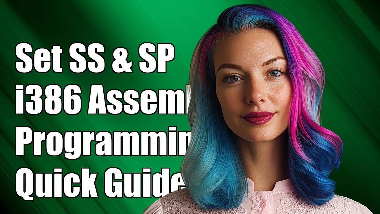 How to Properly Set SS and SP Registers in i386 Assembly Programming
