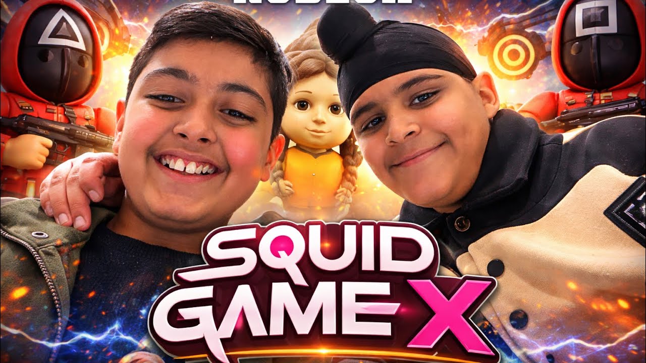 Playing Squid game x with my brother | Bhavyam Gaming and Adhiraj Singh gamer | 🔫🔫🔫🔫🔫