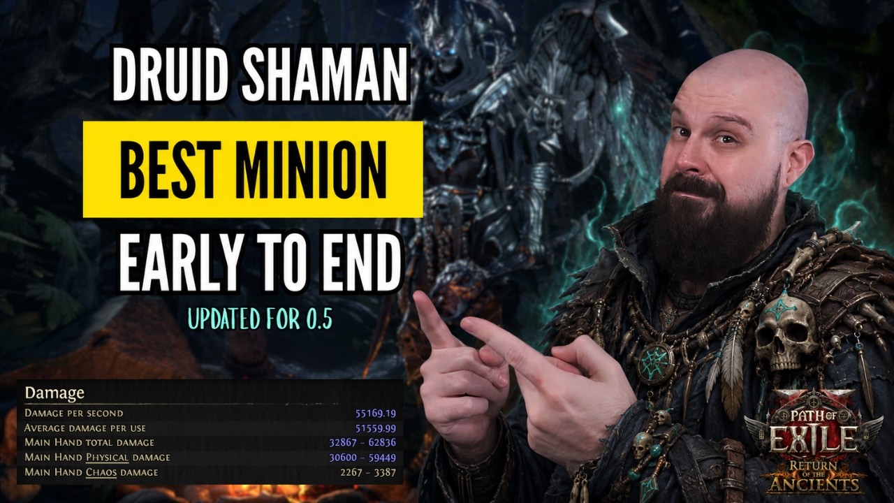 Druid Shaman 100% Minion Build 0.5 Guide: Smooth Leveling to Endgame in Path of Exile 2