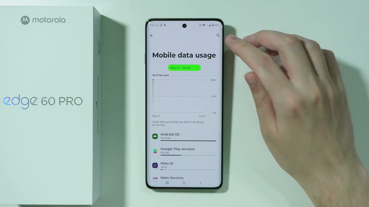 Motorola Edge 60 Pro: How to Check Mobile Data Usage