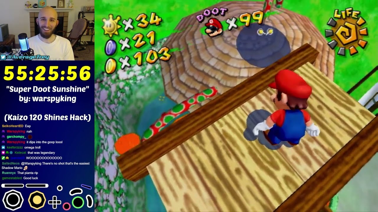 Взлом Kaizo Mario Sunshine [Super Doot Sunshine] — Обзор дня 9