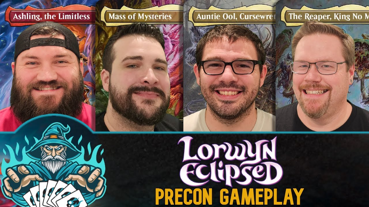 Lorwyn Eclipsed Commander Precon Gameplay | Ashling VS Mass of Mysteries VS Auntie Ool VS The Reaper