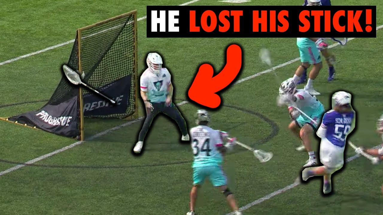 Lacrosse Goalie PLAYS WITH NO STICK, a breakdown