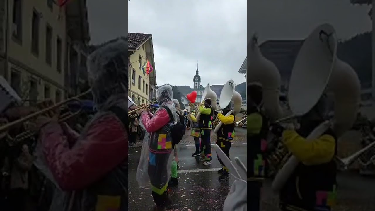 DogNoEatStreamer überträgt einen Livestream. Fasnacht Dagmersellen 14.02.2026.