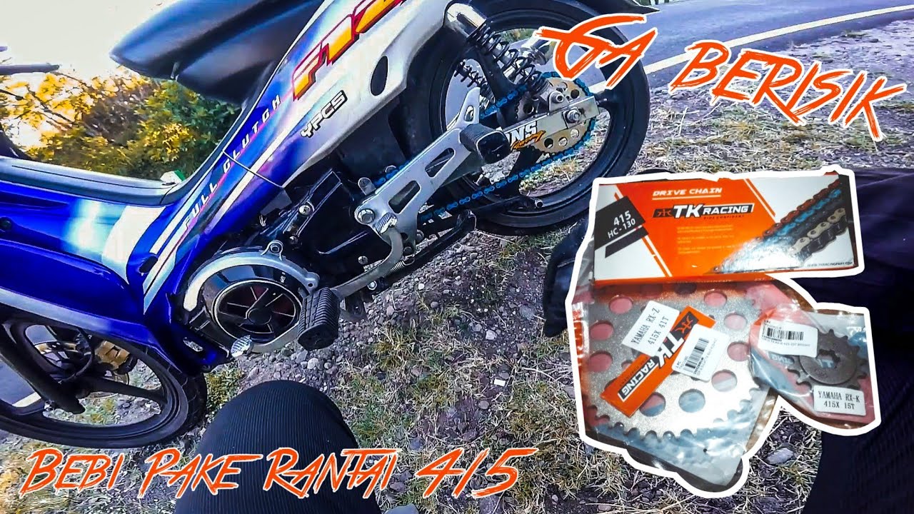 F1ZR BEBI PASANG GEAR SET TK RACING UKURAN 415
