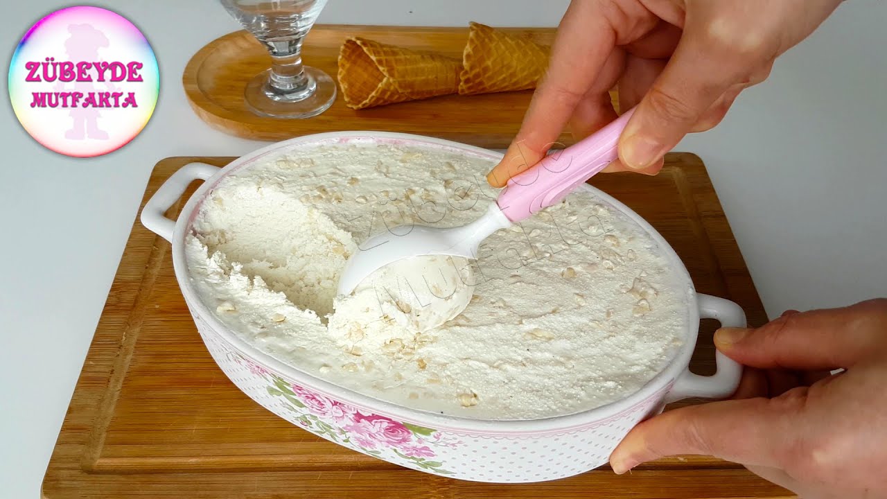 DONDURMA TARIFI 🍦 Ev yapımı DONDURMA | 🌸Zübeyde Mutfakta