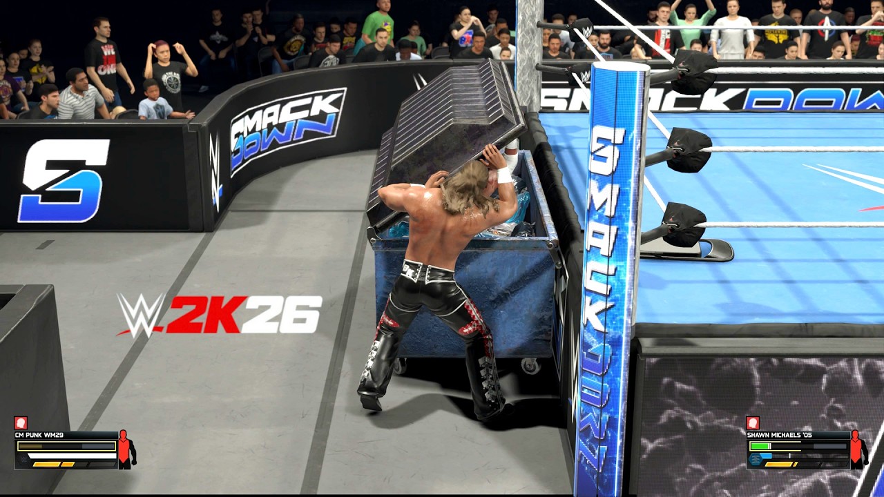 WWE 2K26 - CM Punk Vs Shawn Michaels I Dumpster Match I FULL GAMEPLAY (PS5)