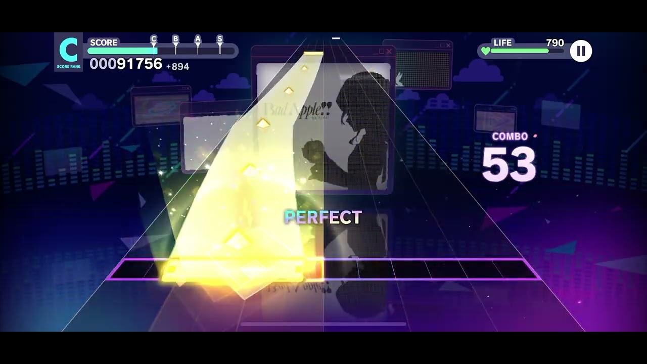 Playing bad apple for the first time#colourfulstage#pjsk#fyp#miku#vocaloid#teto#tetu#badapple 