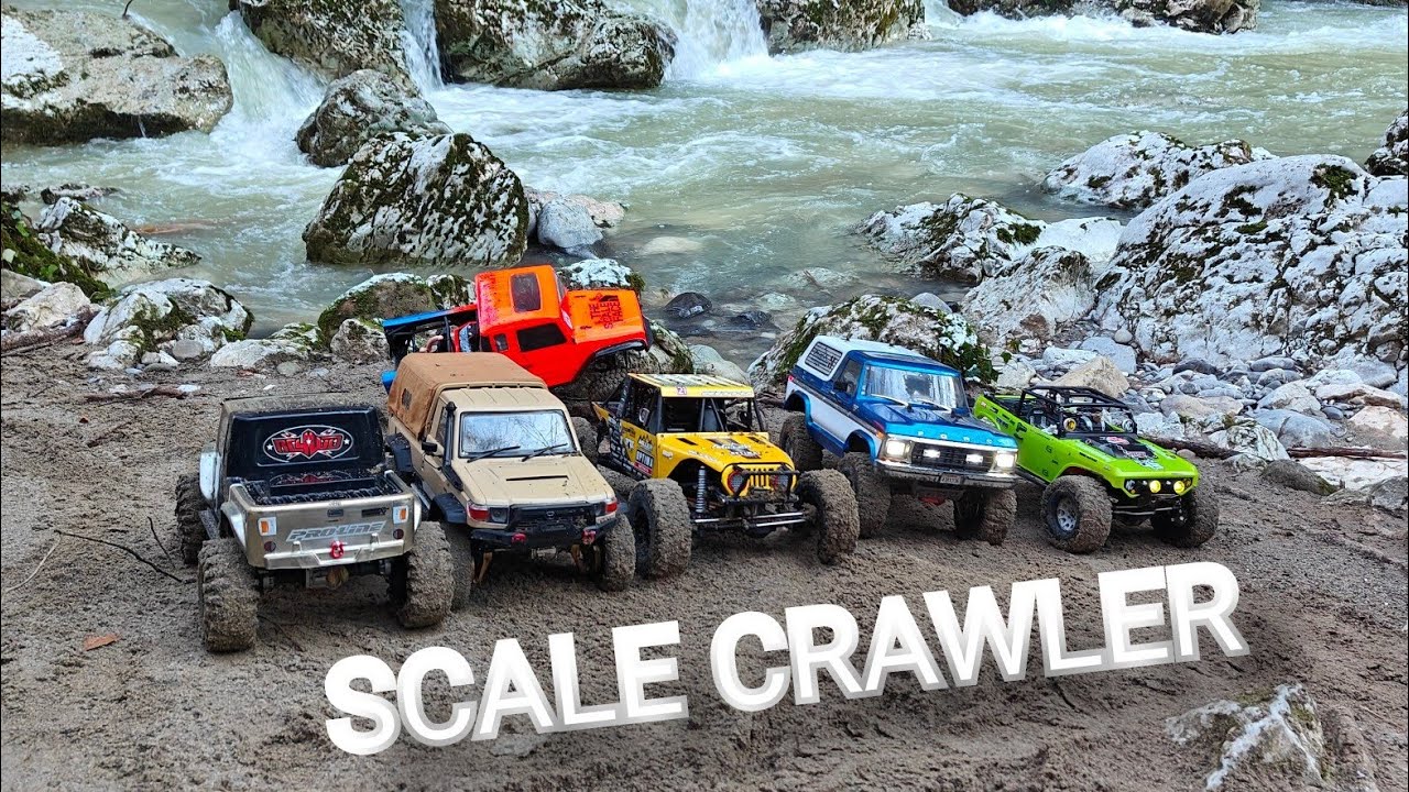 COLD RIDE .. SORTIE HIVERNALE , SCALE CRAWLER #traxxas Rc4wd Miller Motorsports Pro Rock Racer
