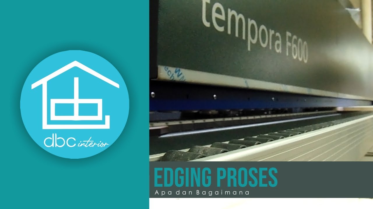 Proses Edging Furniture Menggunakan Mesin di Wokshop DBC Interior