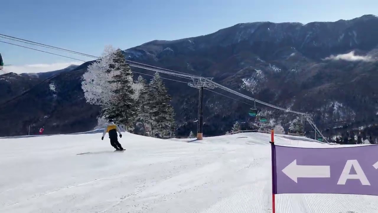 2026/03/14土曜　志賀高原焼額山スキー場第1ゴンドラ降り場から乗り場まで　GSコース　山頂➖12℃よく冷えて晴れて気持ち良い　ゲレンデもかなり良い！