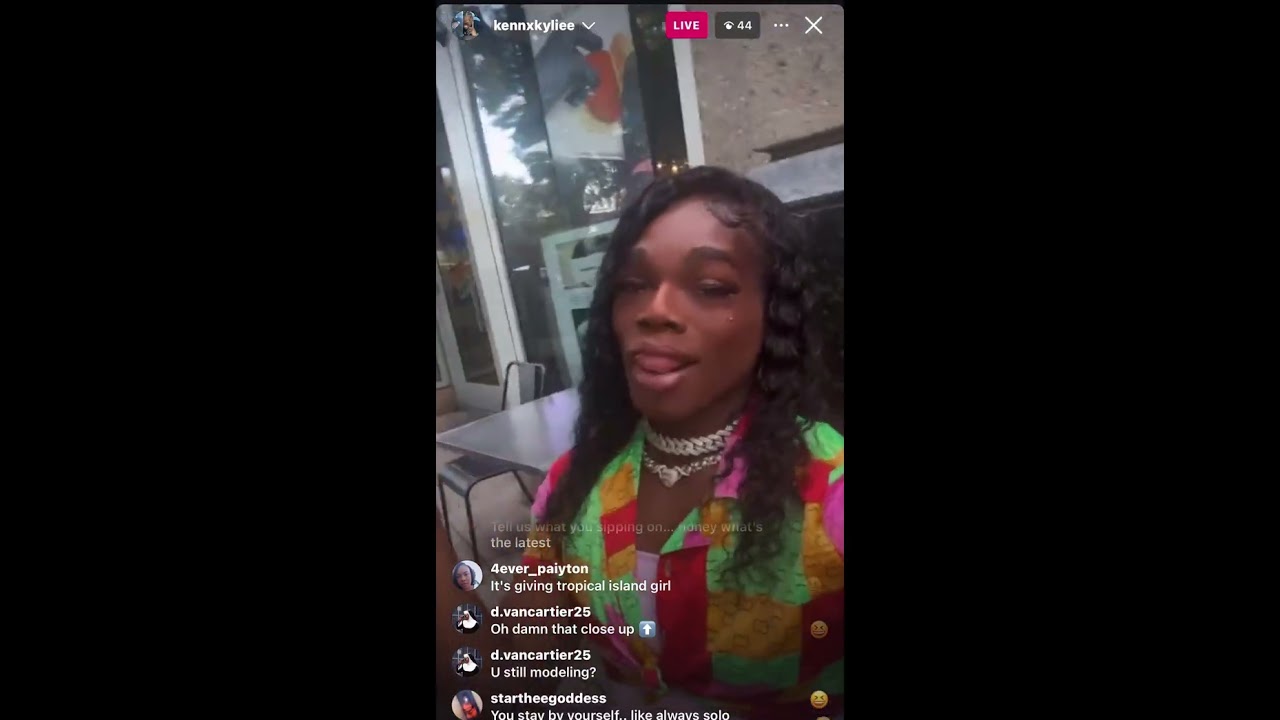 Kylèè Darryl Soul Glo Puerto Rican Crossdresser Dragon Greta Snipes No Barbie x Drinking and Eating