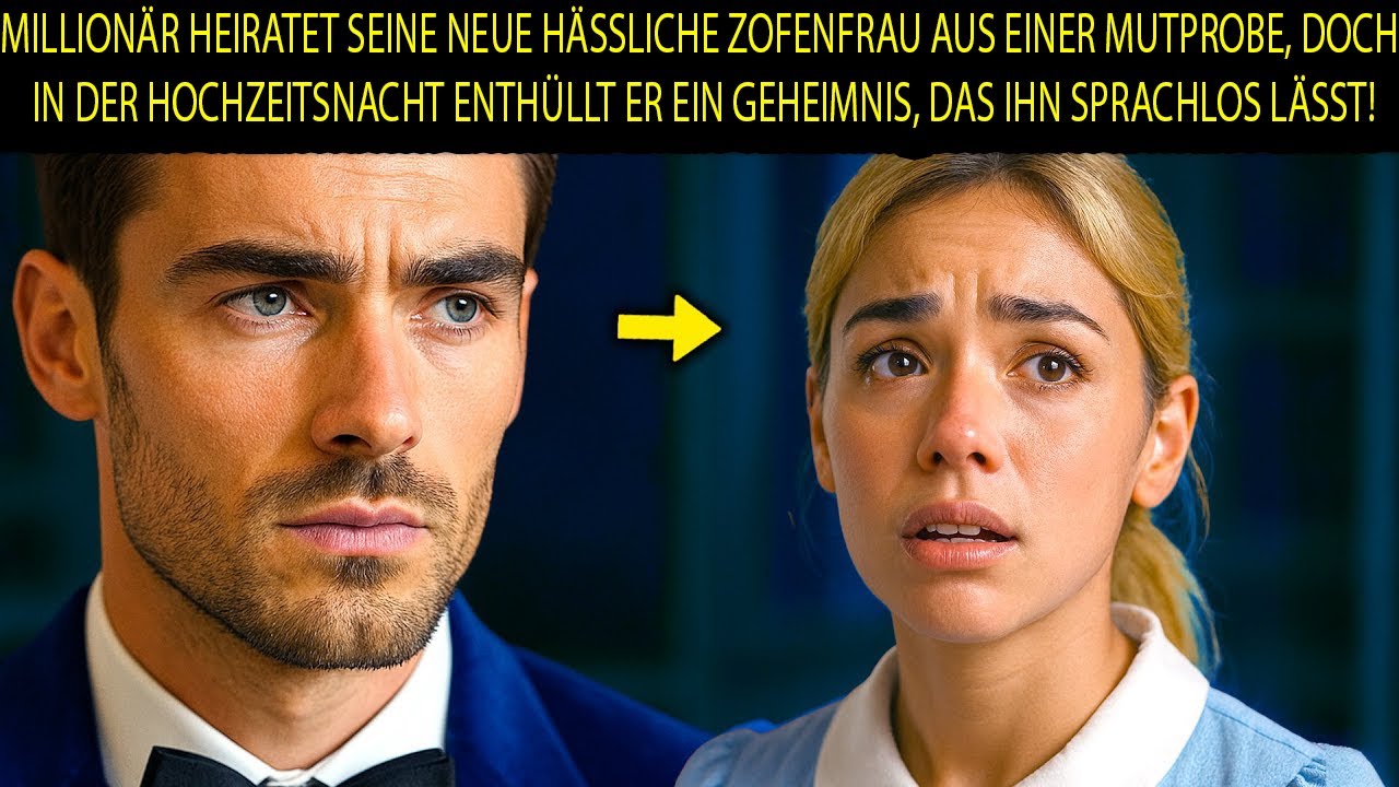 er heiratete eine hässliche putzfrau aus mutprobe – ihr geheimnis machte ihn für immer sprachlos