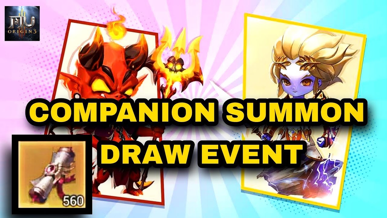 COMPANION SUMMON DRAW EVENT - MU ORIGIN 3 ASIA. #muorigin3asia #muorigin3 #mumobile