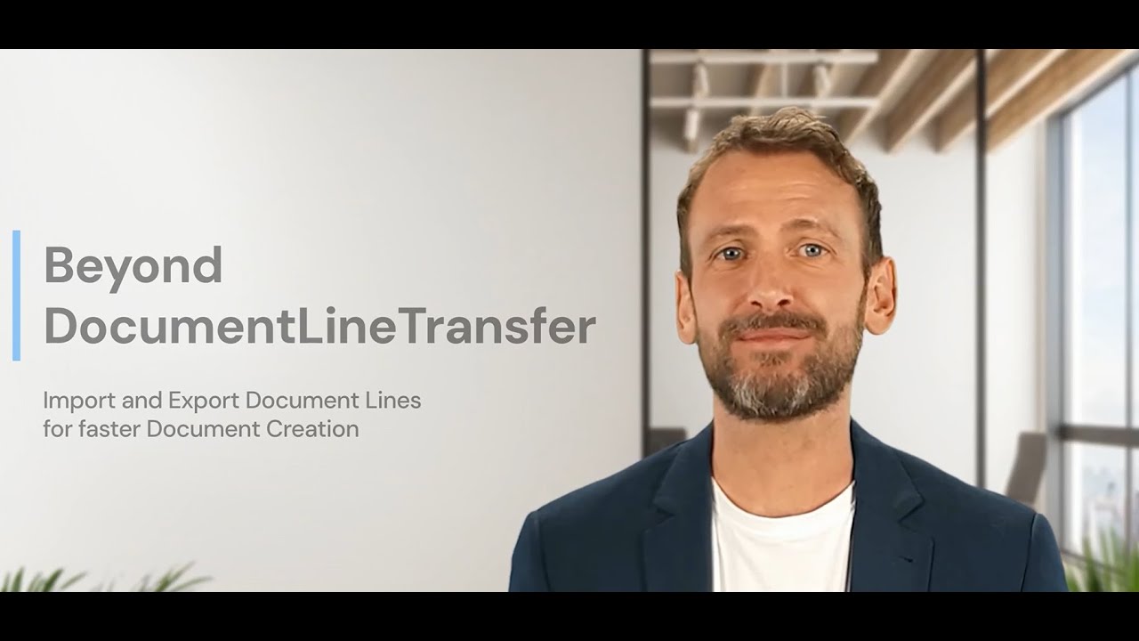 Beyond Document Line Transfer - Import and Export data into Sales, Purchase and Service Documents