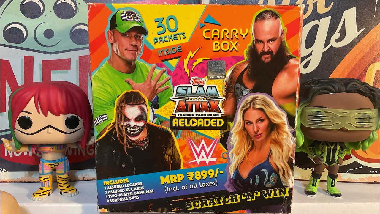 WWE TOPPS INDIA SLAM ATTAX RELOADED 2020 HOBBY BOX BREAK *6/30/23* AMAZON SELLER PRE-OPENED SCAM