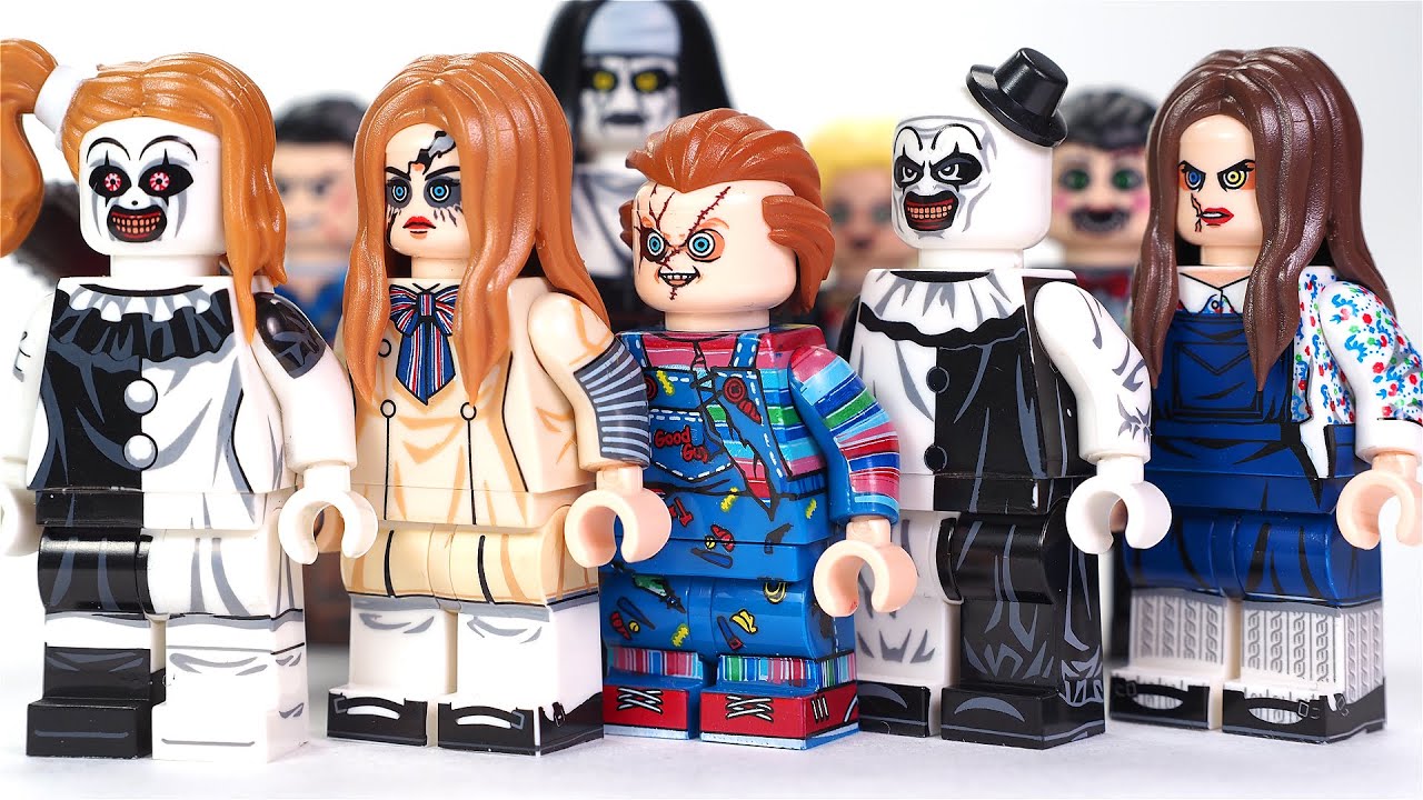 LEGO Halloween Movie | Horror Flim Chucky | M3GAN | Terrifier | Pale Girl Unofficial Lego Minifigure