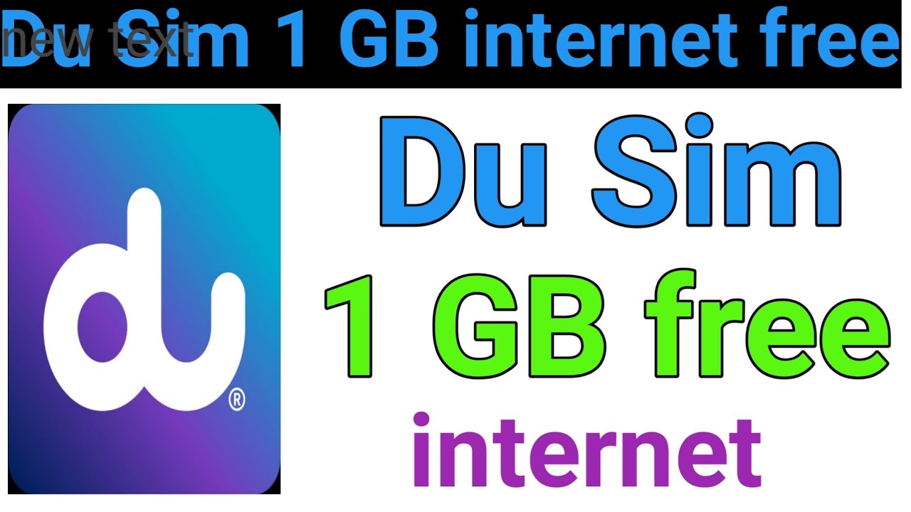Du Sim1 GB fres internet  Eid Offer 2024