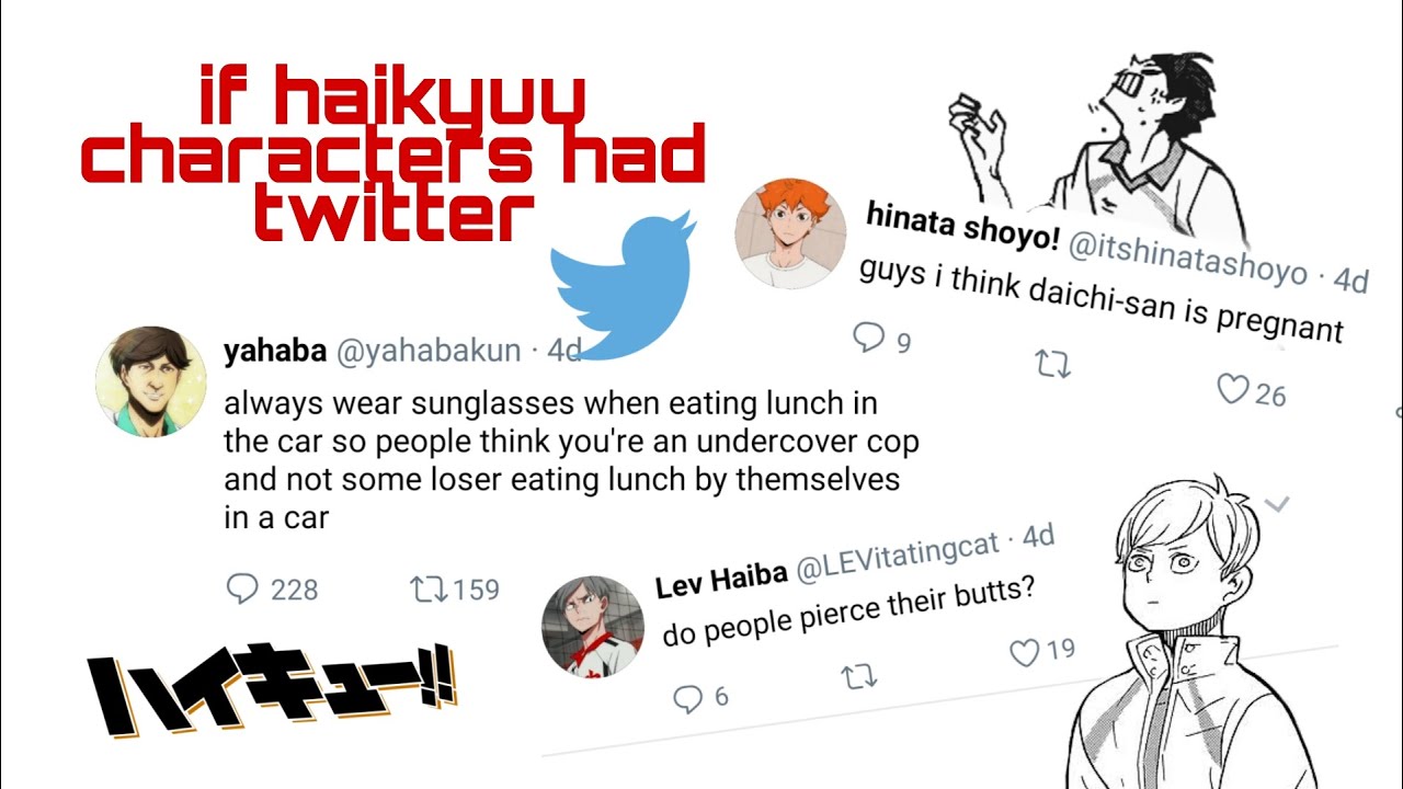 if haikyuu characters had twitter pt.1 | thank you so much for 1k subs!