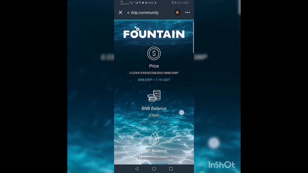 Buying the Drip Network token using Trust Wallet!! Earn 1% Daily interest!!!