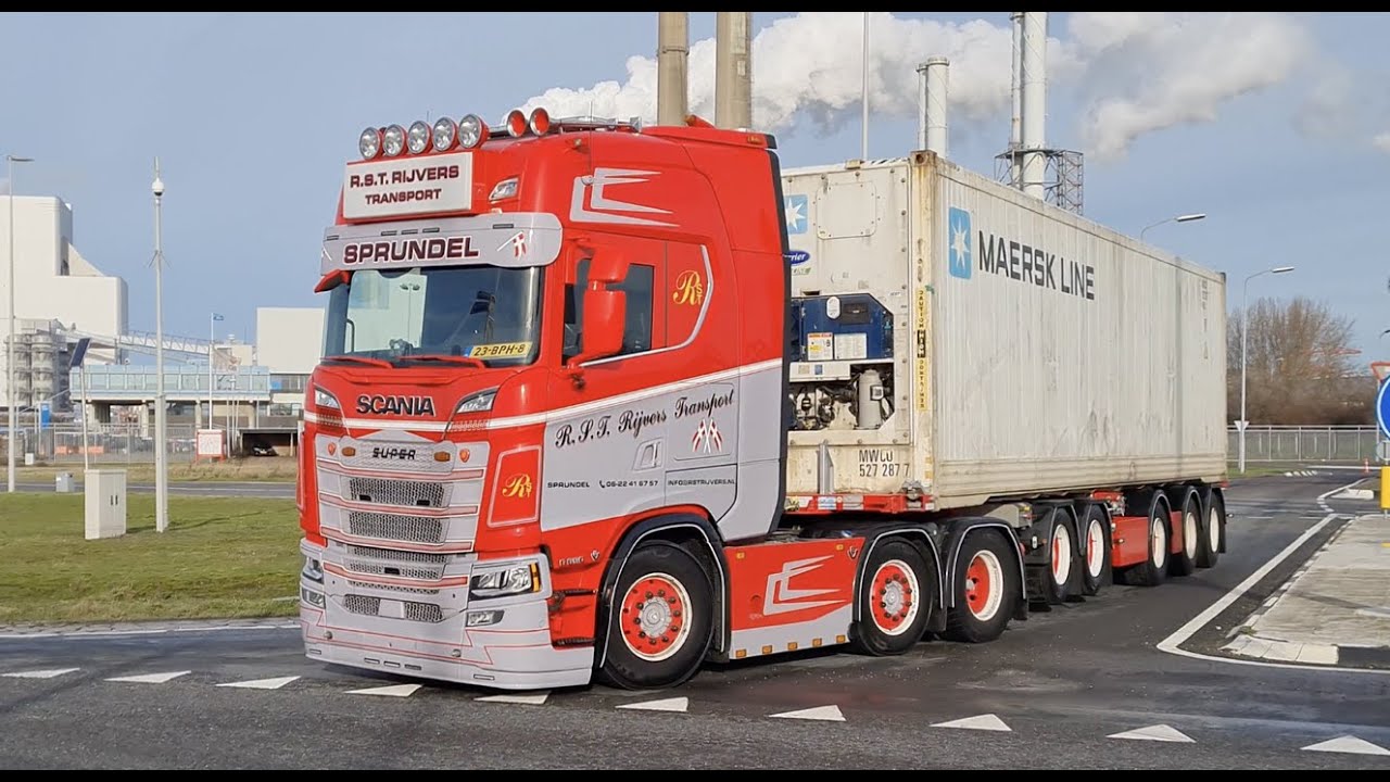 Trucks from Rotterdam Maasvlakte 2023