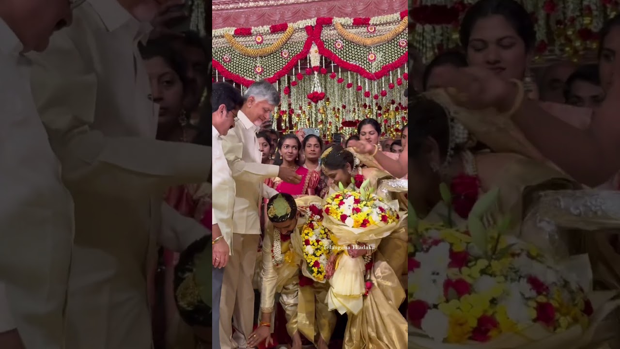 AP CM Chandrababu Naidu Attended Anaparthy MLA Nallamilli Rama Krishna Reddy Daughter Marriage