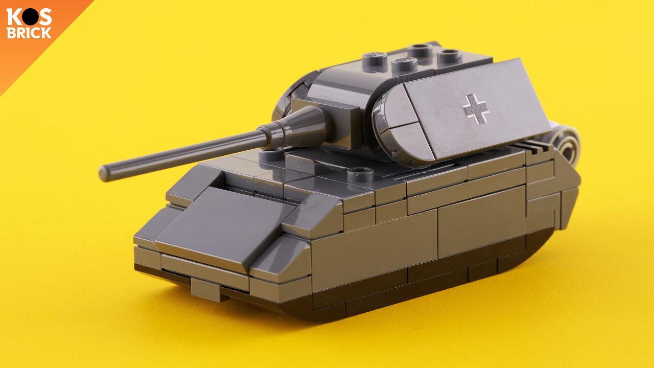 Lego Maus / Panzer 8 WW2 German Tank Mini Vehicles (Tutorial)