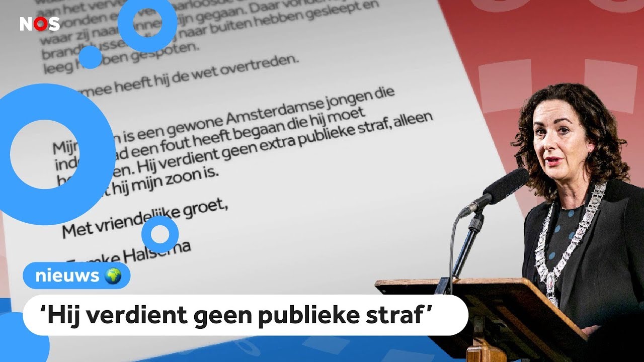 Amsterdamse burgemeester geeft uitleg na aanhouding zoon