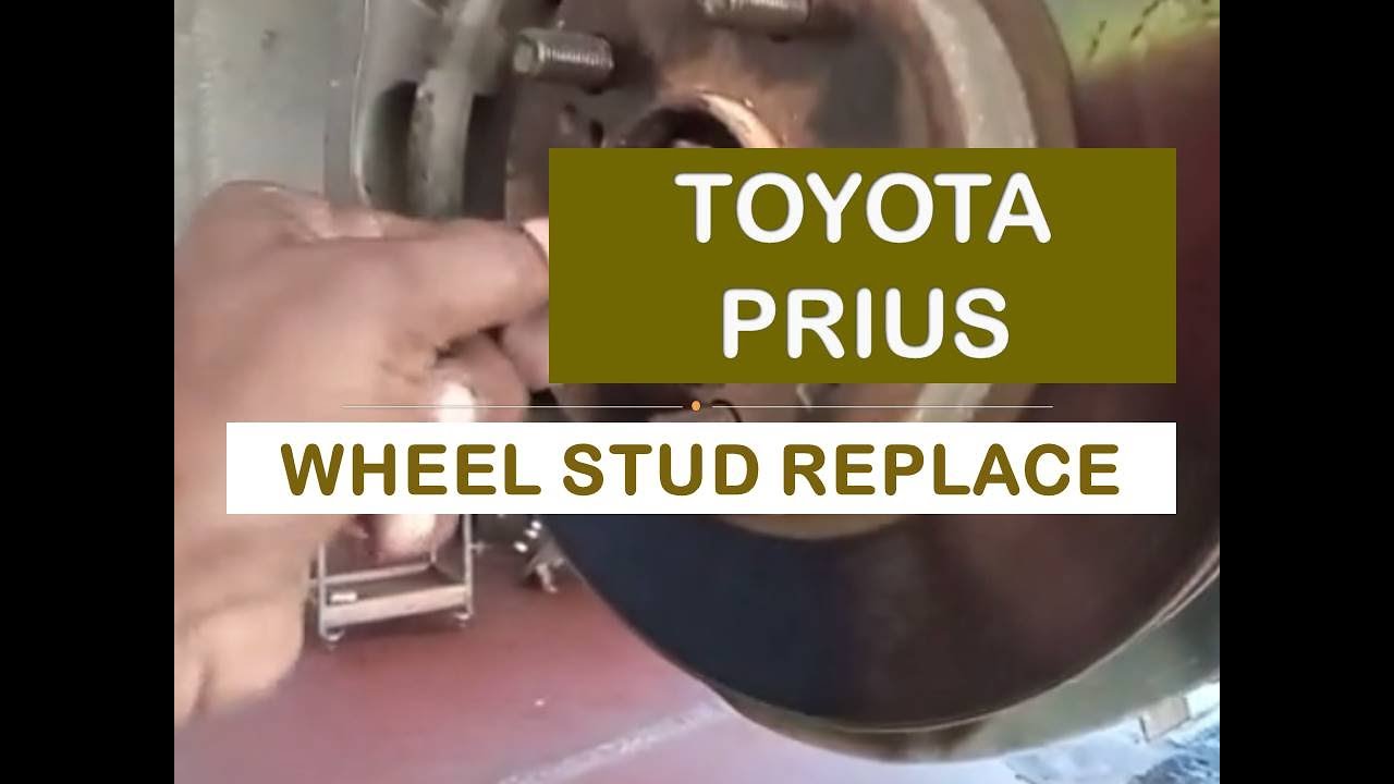 wheel stud replace / common problem in toyota prius