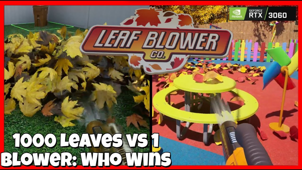 1000 Leaves vs 1 Blower: Who Wins? | Leaf Blower Co. Demo Gameplay |  #leafblowerco.