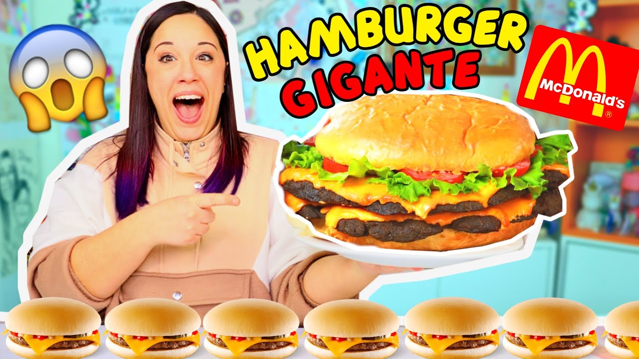 Faccio HAMBURGER MCDONALD GIGANTE di 5 KILI con COSE GIGANTI! GIANT FOOD