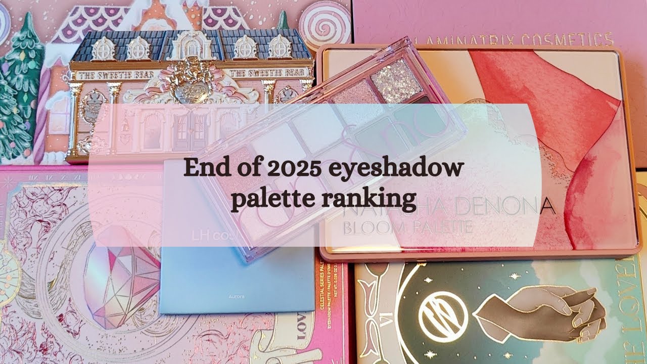 End of 2025 eyeshadow palette ranking | 35 palettes ranked!