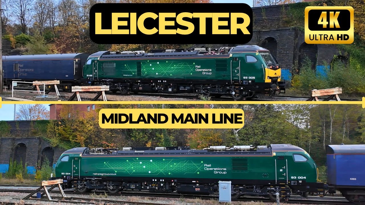Trains At LEICESTER 30/10/2025 - Class 93's Top & Tail