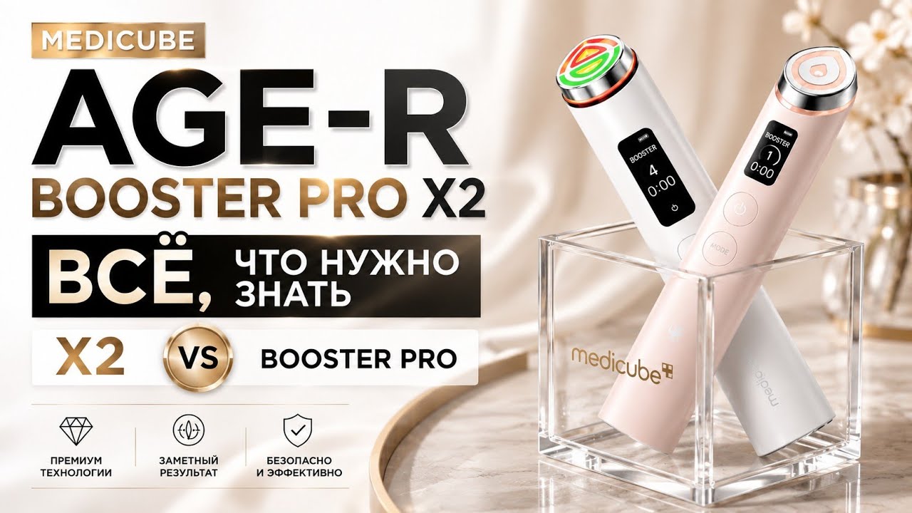 Medicube AGE-R Booster Pro X2: всё, что нужно знать + сравнение с Booster Pro. 