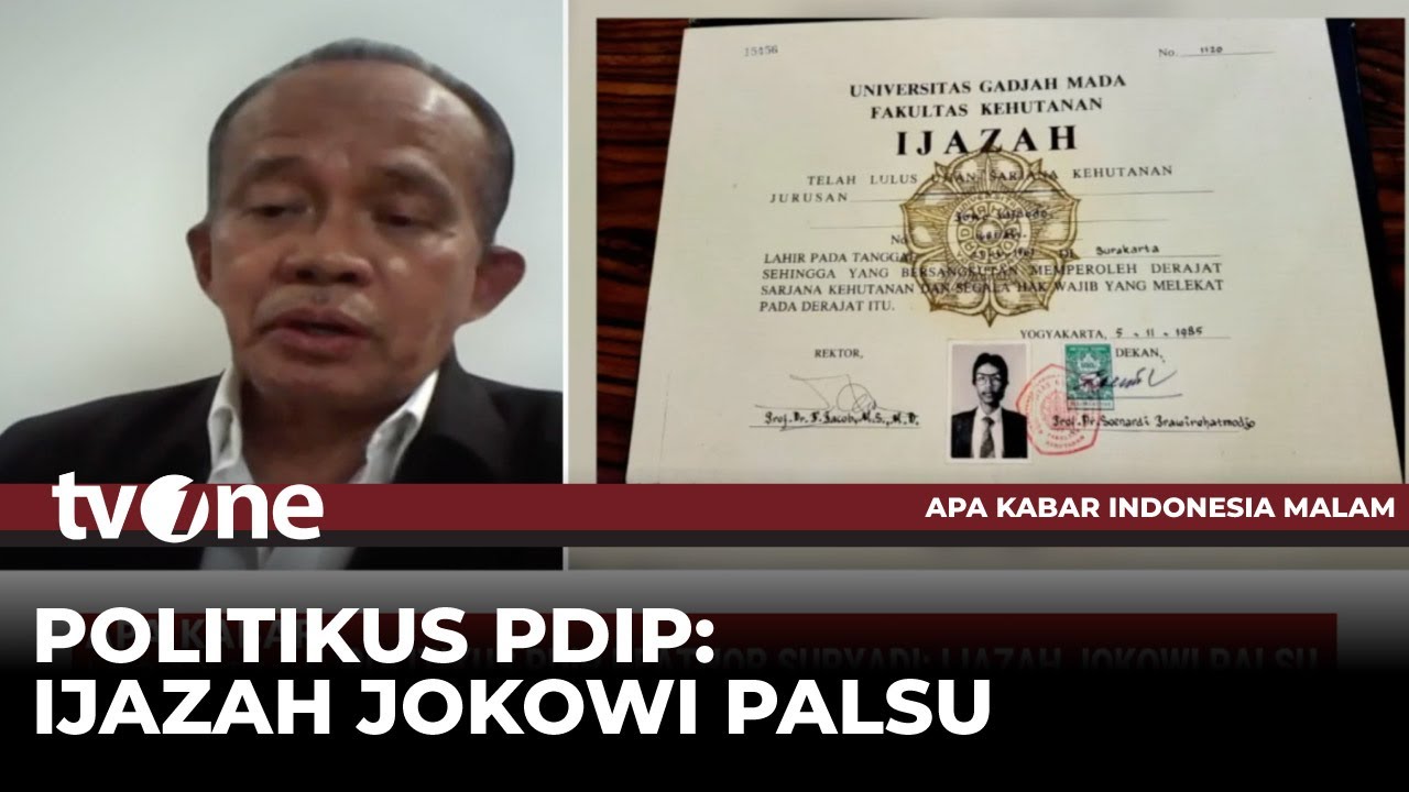 Politikus PDIP Sebut Ijazah Jokowi Palsu, Ini Faktanya! | AKIM tvOne