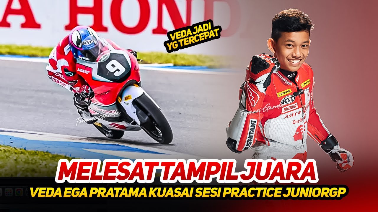 Veda ega pratama tercepat~hasil practice fim juniorgp Misano jadi saksi, target juara brian uriarte